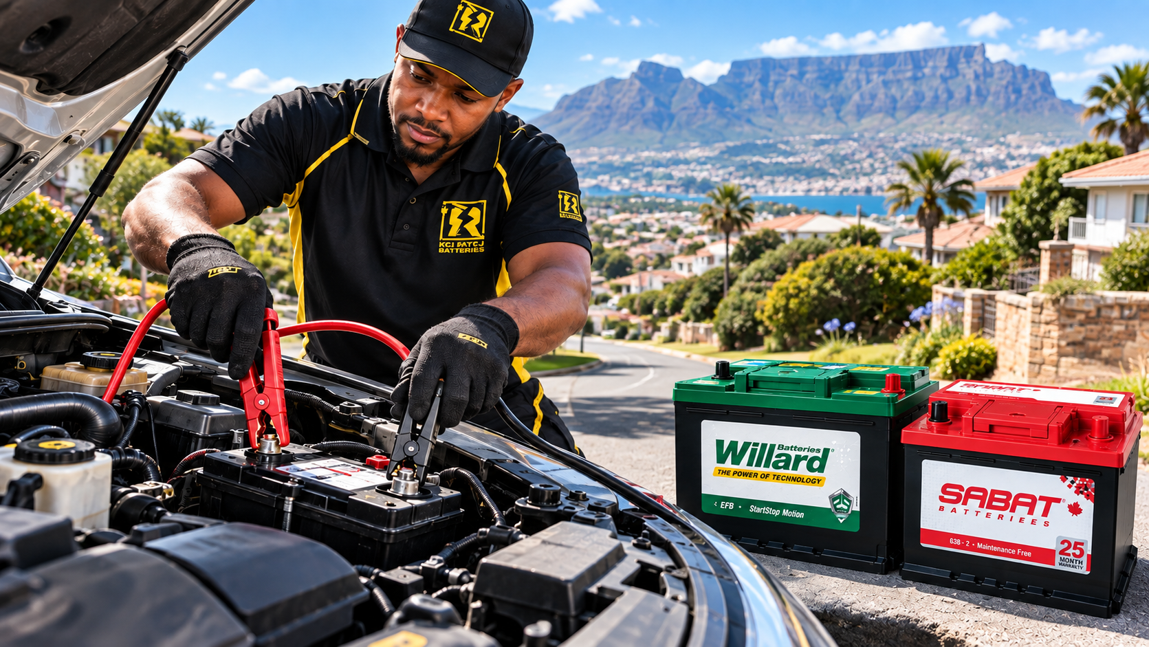 Car battery that needs replacing in Cape Town