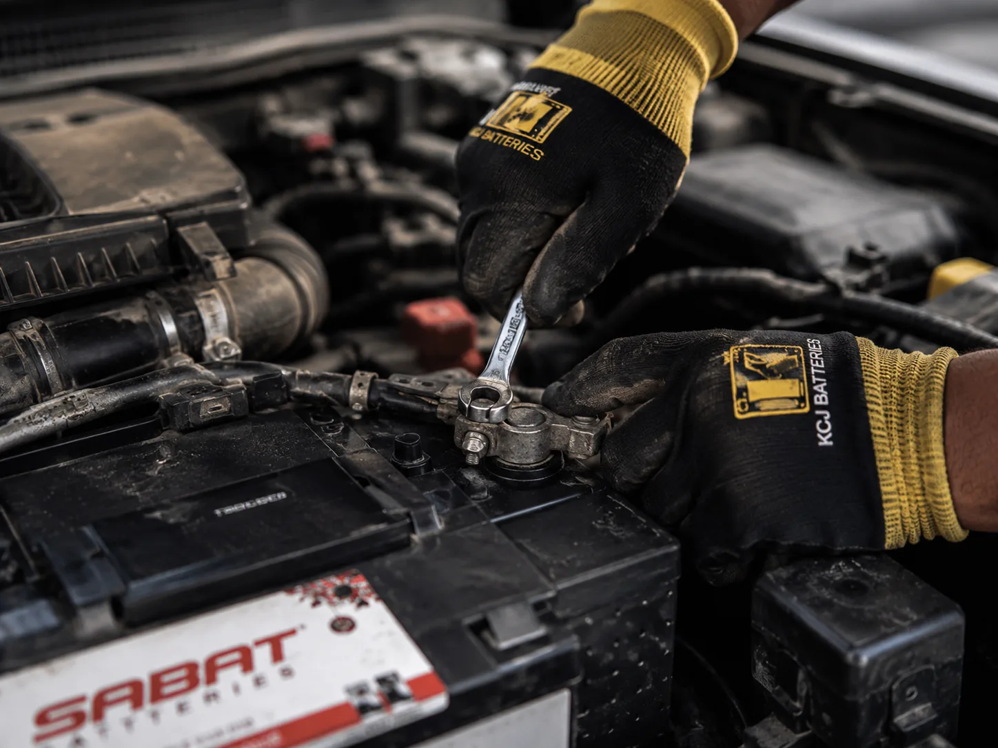 KCJ Batteries battery SABAT close up in Cape Town