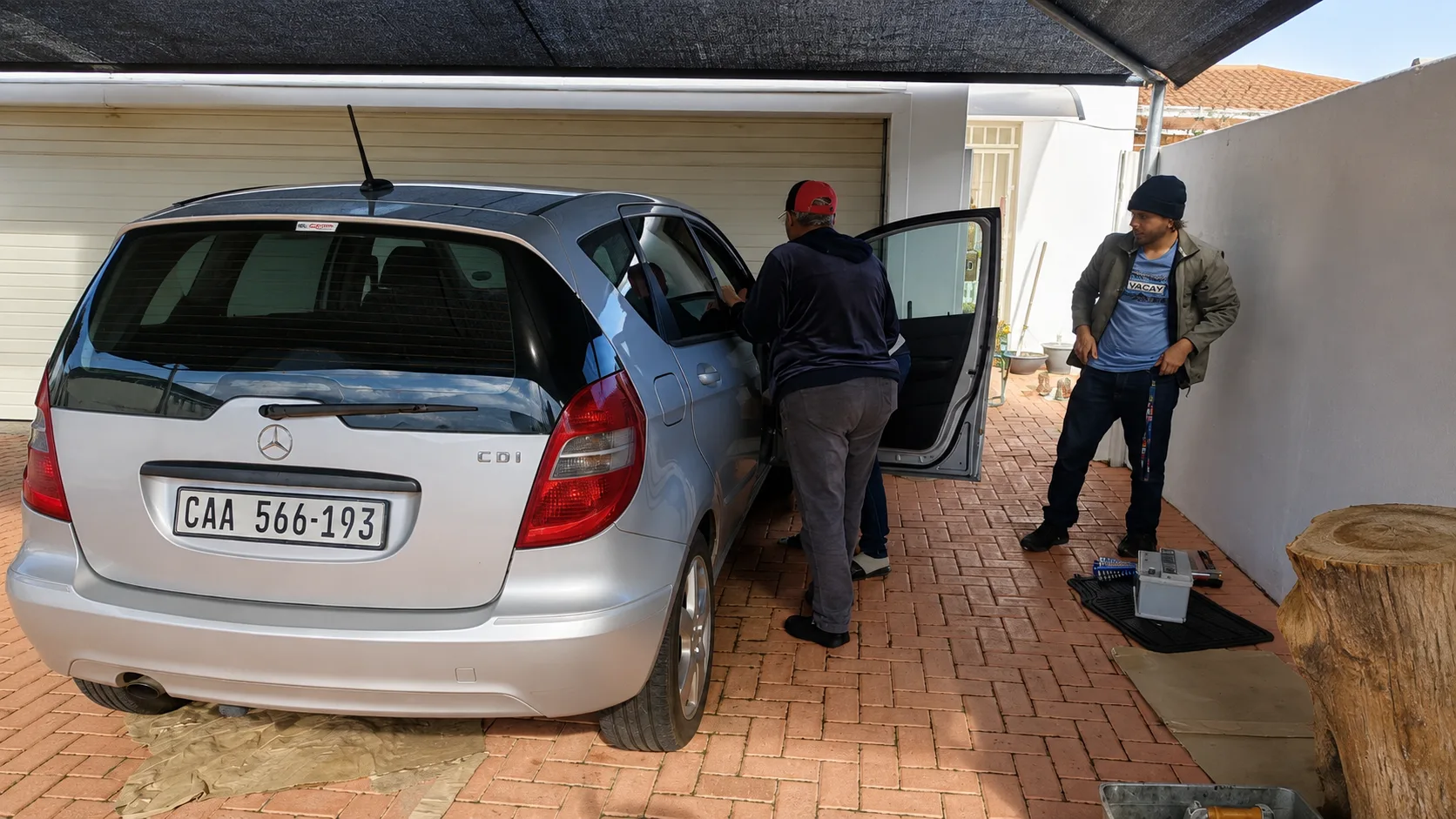 KCJ Batteries battery technician sedan in Cape Town